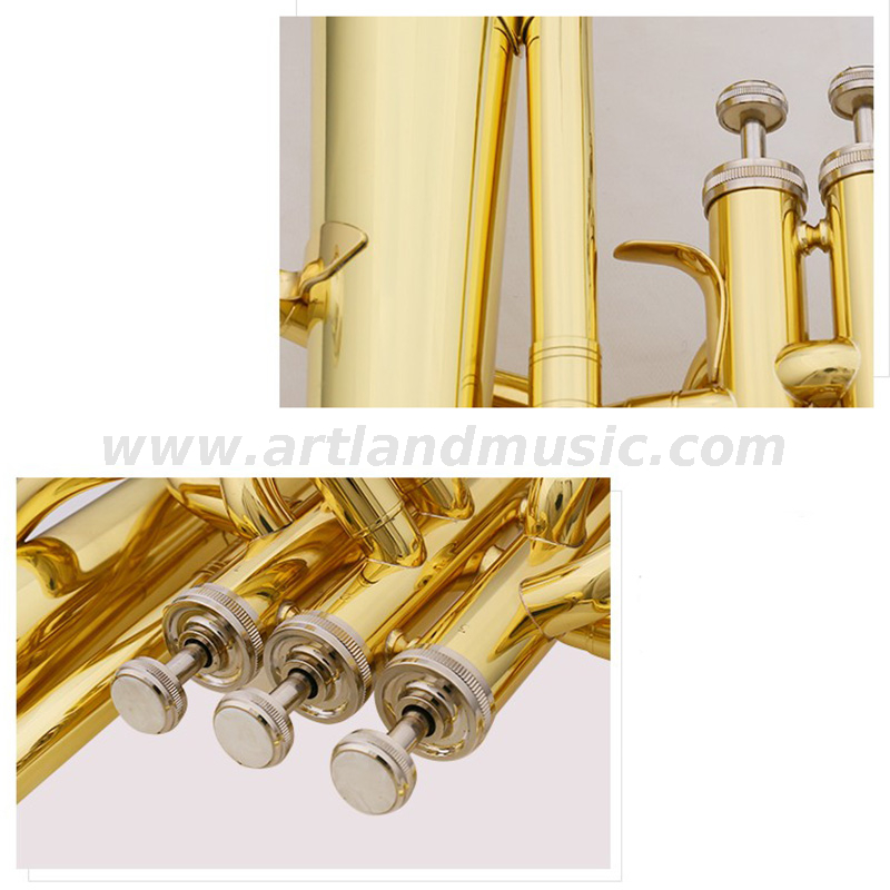 Cuerno alto lacado dorado AAH1300
