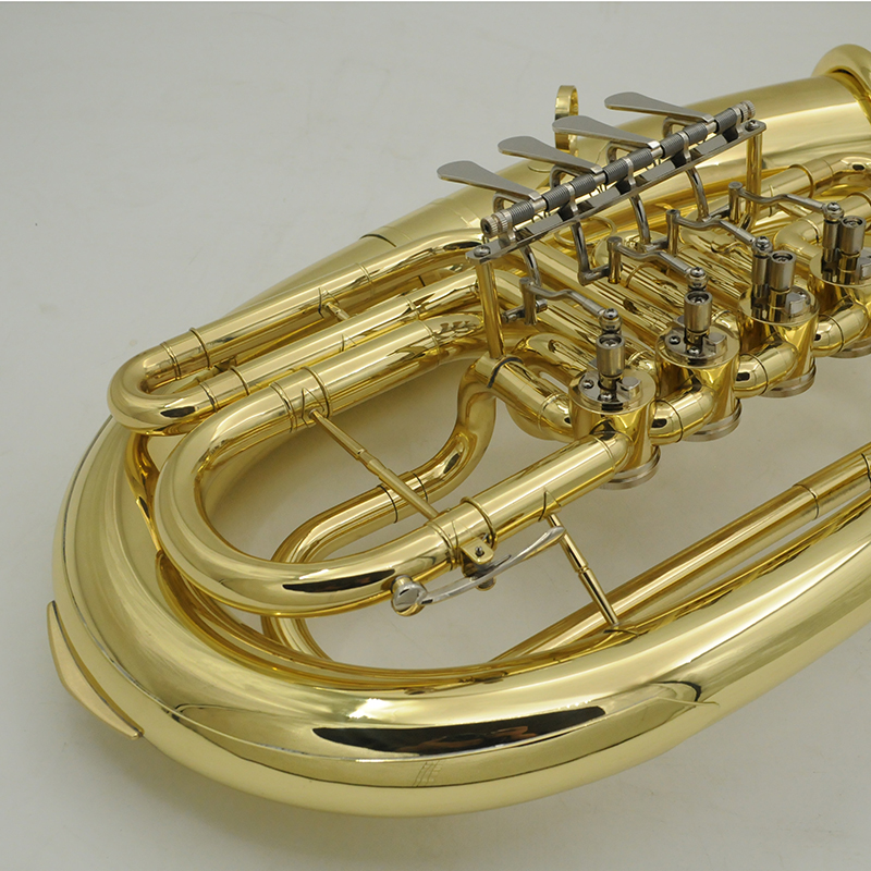 Modelo de entrada de bombardino dorado lacado Clave de Bb （AEU1110）