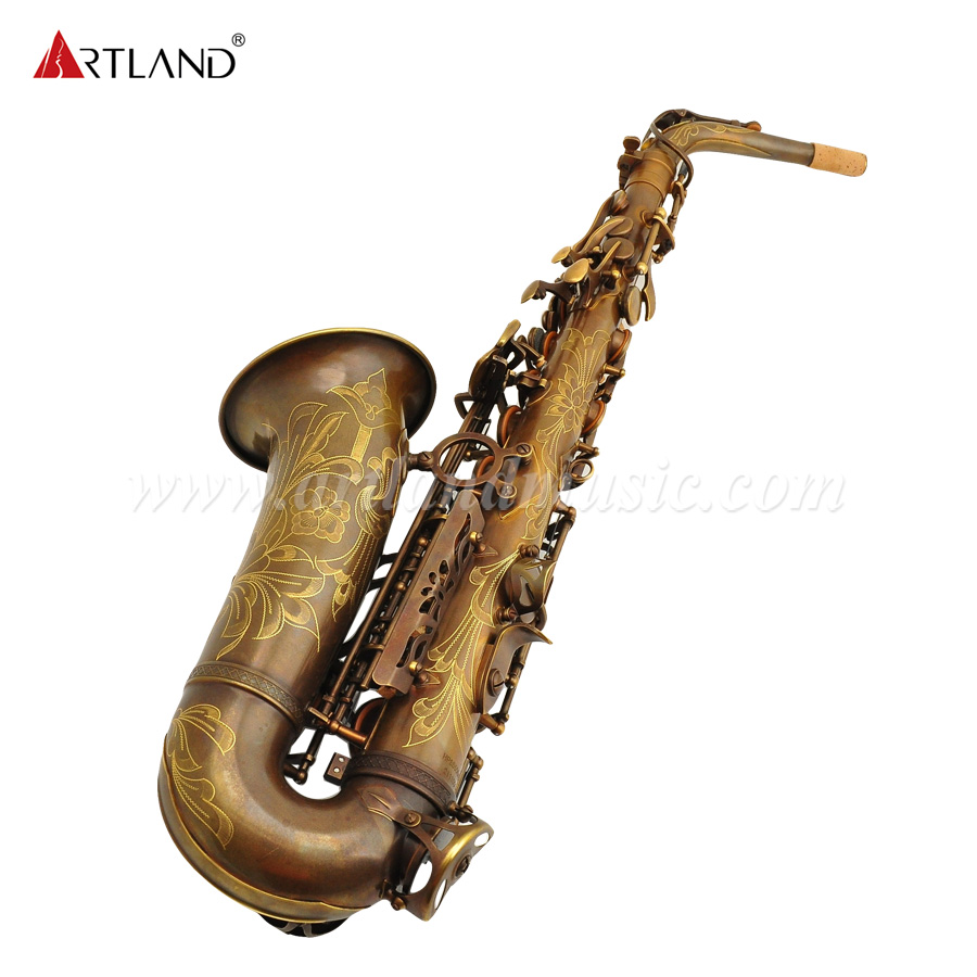Saxofón Alto Eb Acabado Bronce Antiguo (ATS6512)