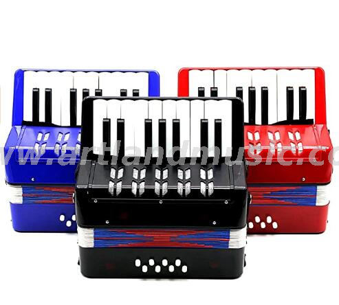 17 Key 8 Bass Mini Pequeño Juguete Piano Acordeón Niños Niños Instrumento Musical Educativo, Regalo con Caja de Color