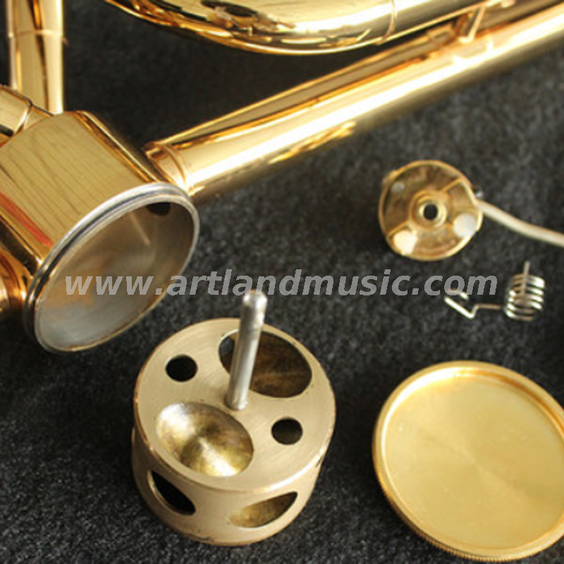 Trombón Sib/Fa Lacado Dorado (AT990)