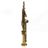 Saxofón soprano Lacado dorado Modelo de entrada Llave de Sib （ASS3505G）