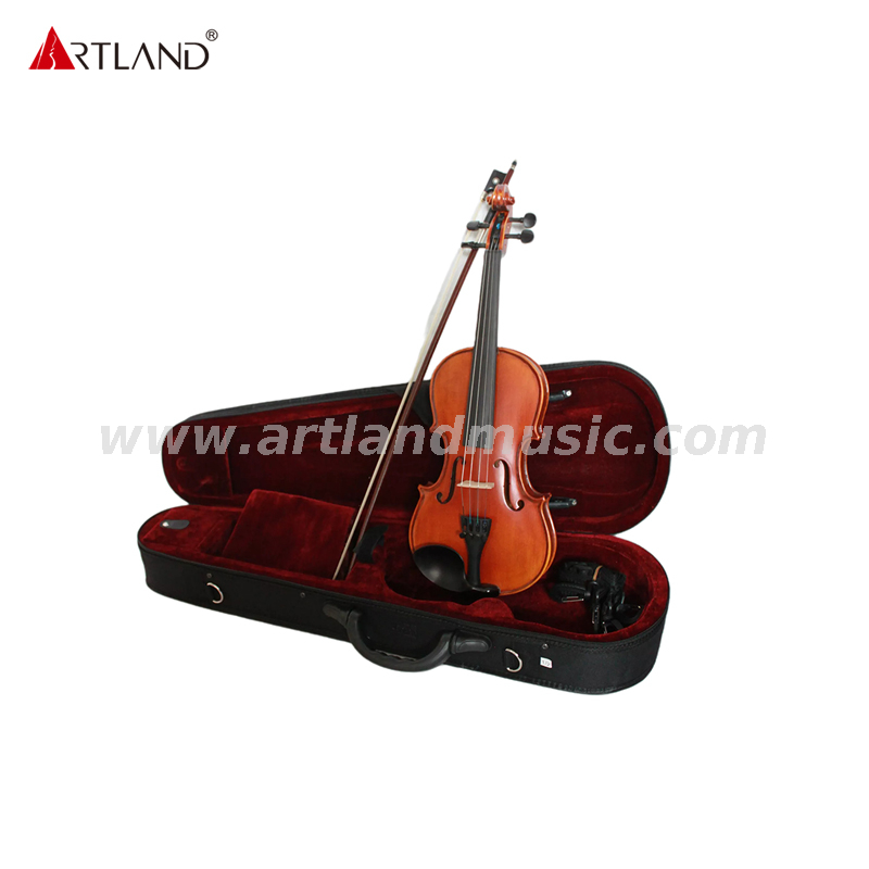 Venta superior ajustado de ébano de madera sólida estudiante de violín de violín rojo (GV104H)