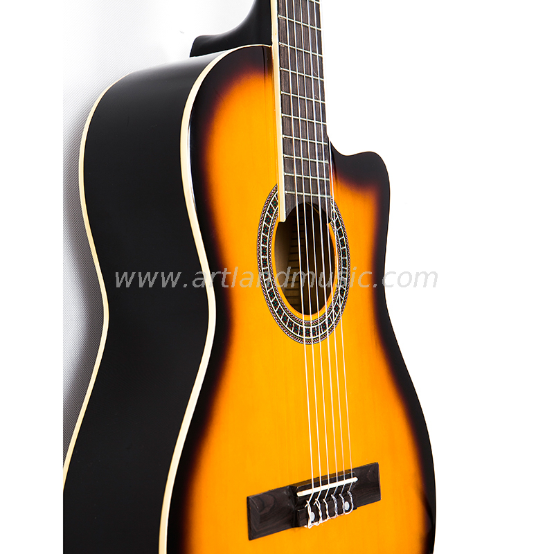 Guitarra clásica Sunburst Cutaway Body (CG960)