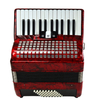 26 teclas 48 acordeón de piano bajo rojo (AT2648-B) 3 coro