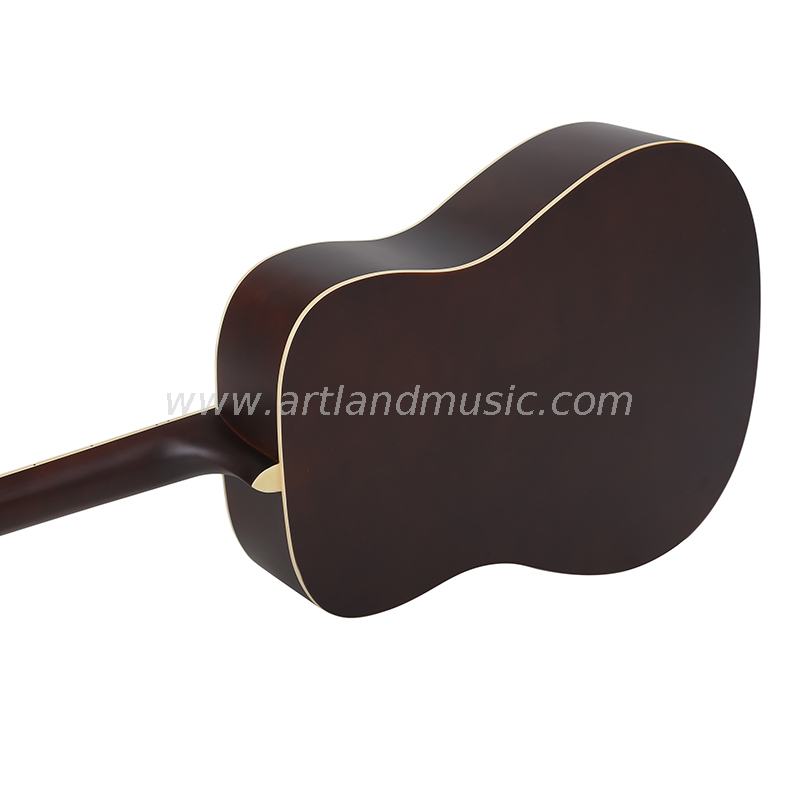 Guitarra acústica trasera y lateral de tilo con tapa de abeto (AG4111)