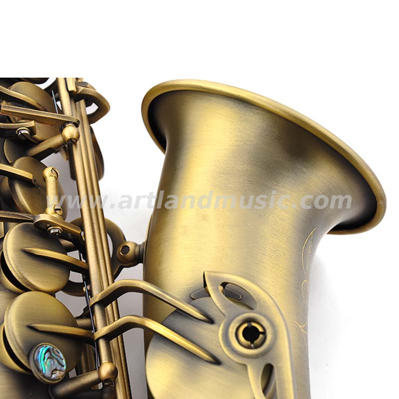 Saxofón alto antiguo acabado color bronce (AAS5506B)