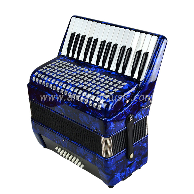 30 teclas, 24 bajos, acordeón de piano, azul (AT3024-A)