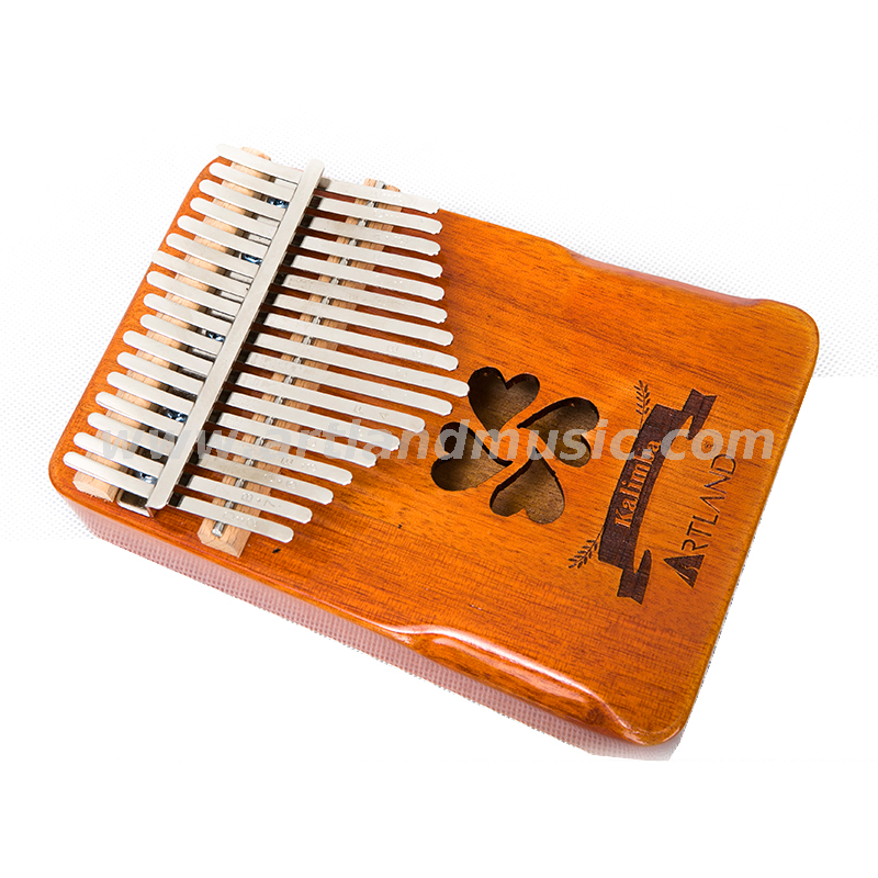 Guardamanos 17key Thumb Piano Pine Kalimba, trébol de cuatro hojas (ATKM-1711)