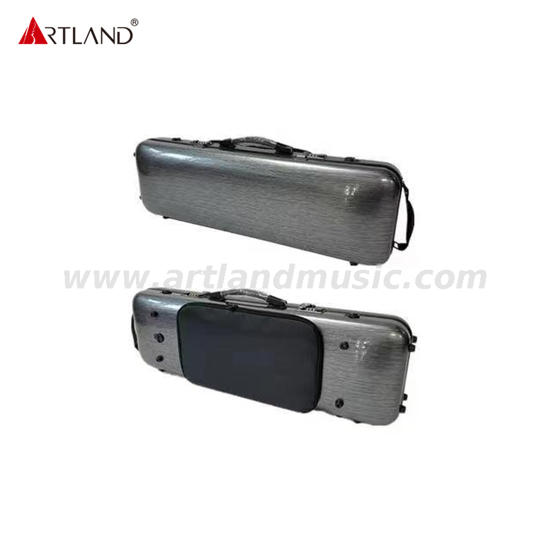  Estuche oblongo de violín compuesto de fibra de carbono con bolsa para libros de música (SVC005PW) 
