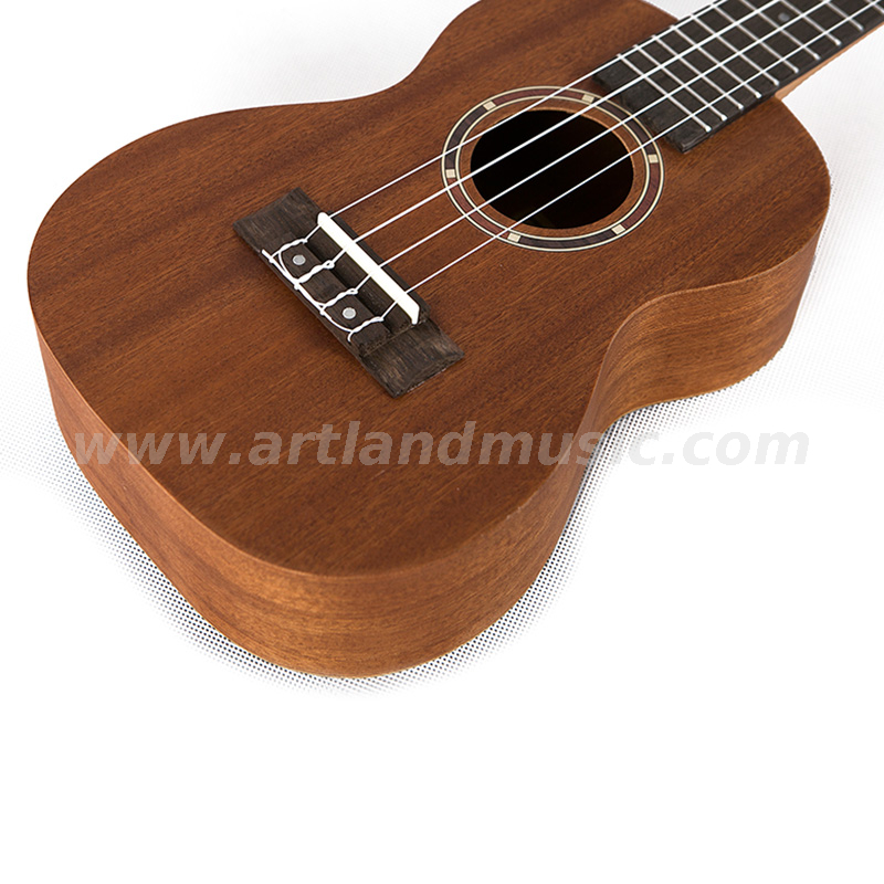 Ukelele de madera contrachapada 24 "Nature Color al por mayor (UKC500)